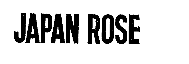 Trademark Logo JAPAN ROSE