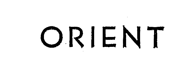 Trademark Logo ORIENT