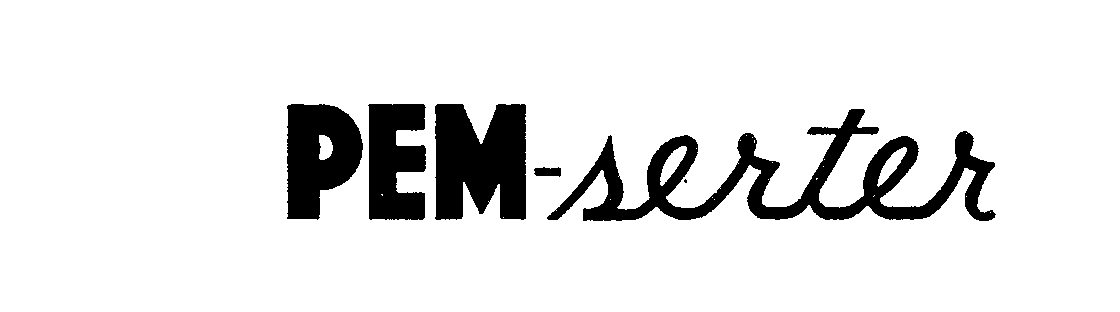 Trademark Logo PEM-SERTER