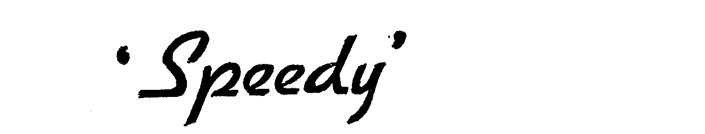 Trademark Logo 'SPEEDY'
