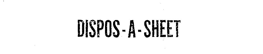  DISPOS-A-SHEET