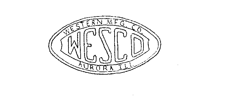  WESCO WESTERN MFG. CO. AURORA ILL