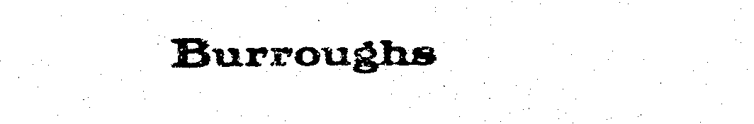 Trademark Logo BURROUGHS