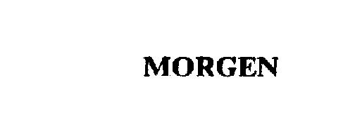 Trademark Logo MORGEN