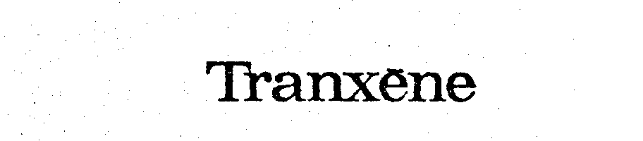 Trademark Logo TRANXENE