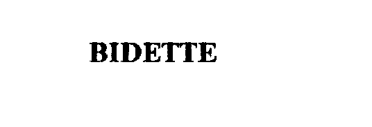 BIDETTE