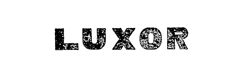 Trademark Logo LUXOR