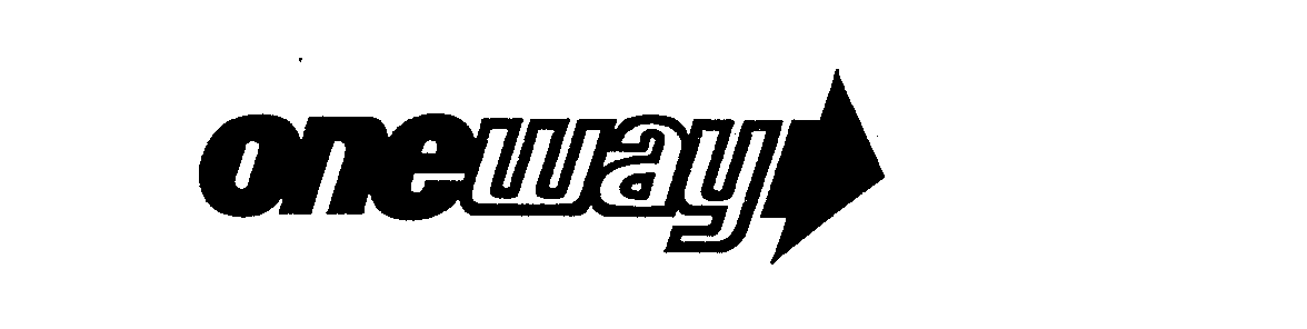 Trademark Logo ONE WAY