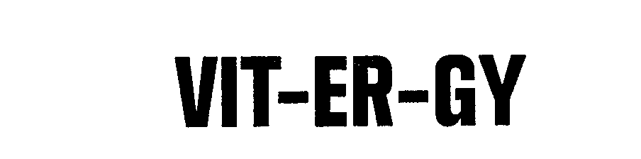 Trademark Logo VIT-ER-GY