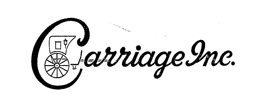 Trademark Logo CARRIAGE INC.