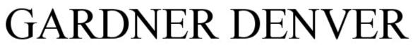 Trademark Logo GARDNER DENVER