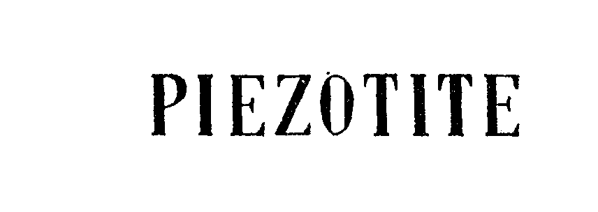 Trademark Logo PIEZOTITE