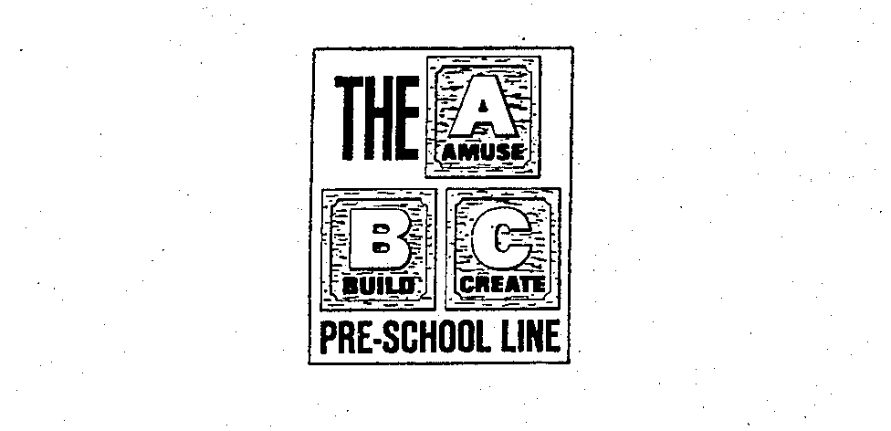 Trademark Logo ABC THE PRE-SCHOOL LINE AMUSE BUILD CREATE
