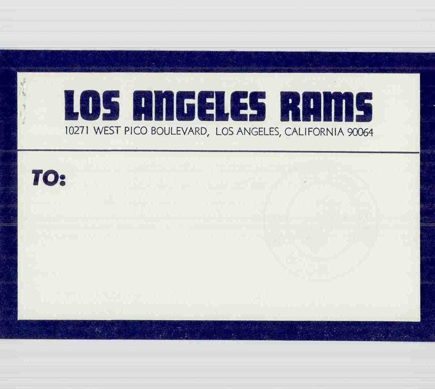 Trademark Logo LOS ANGELES RAMS