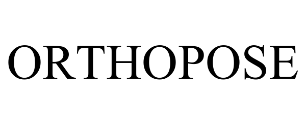 Trademark Logo ORTHOPOSE