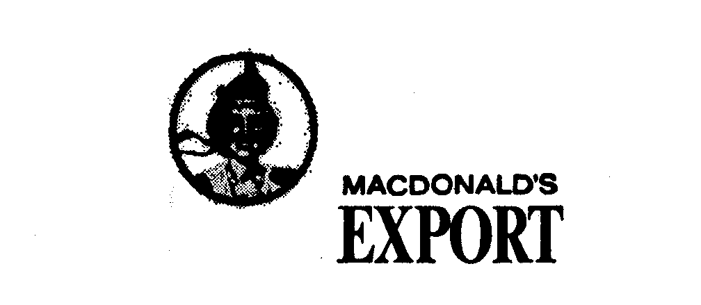 Trademark Logo MACDONALD'S EXPORT