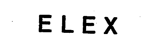 Trademark Logo ELEX