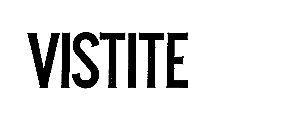 Trademark Logo VISTITE
