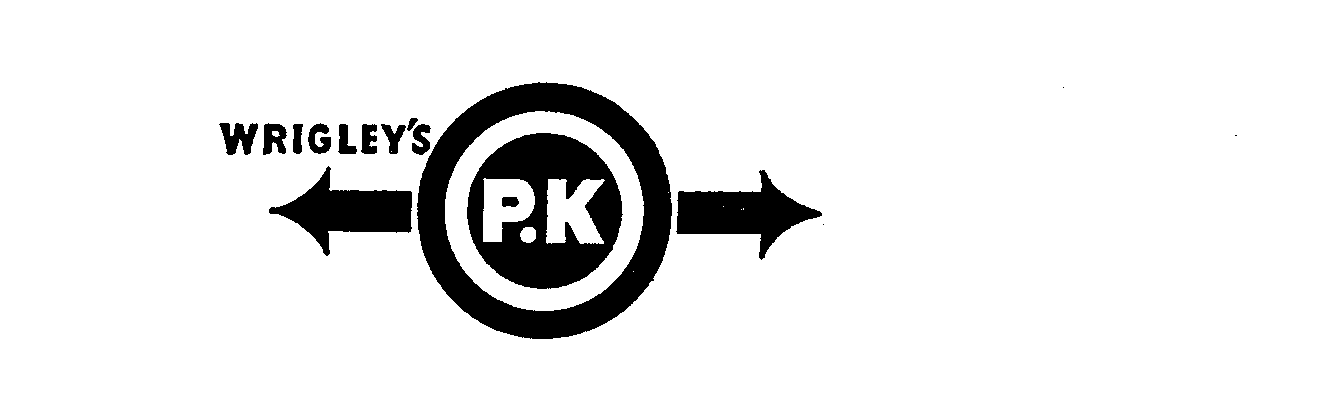 Trademark Logo WRIGLEY'S P.K
