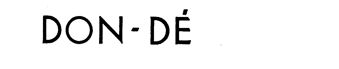 Trademark Logo DON-DE