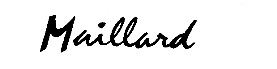 Trademark Logo MAILLARD