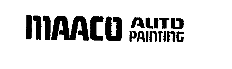 Trademark Logo MAACO AUTO PAINTING