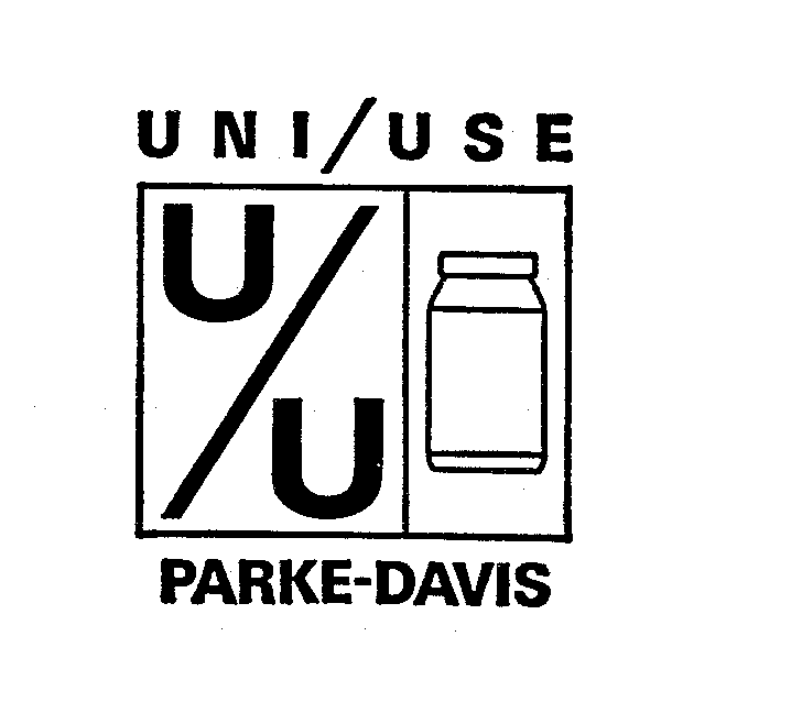 Trademark Logo UNI/USE U/U PARKE-DAVIS