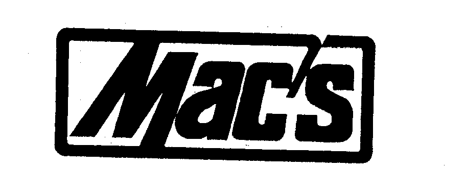 Trademark Logo MAC'S