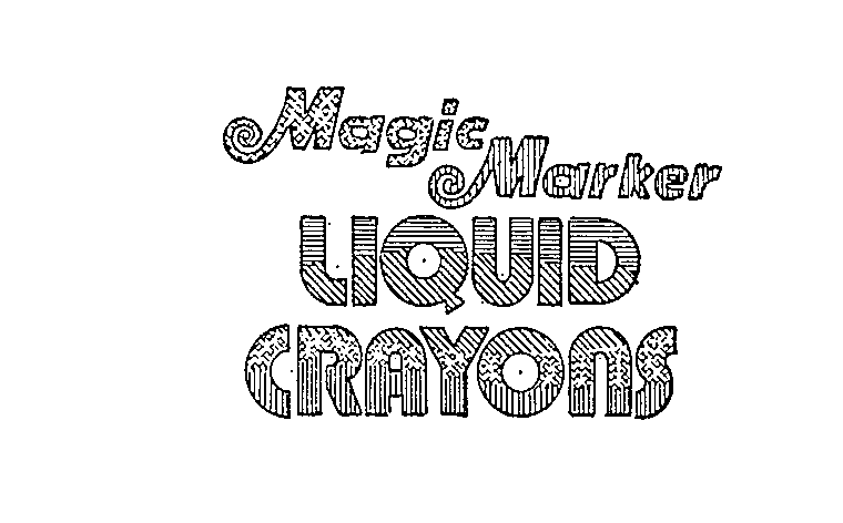  MAGIC MARKER LIQUID CRAYONS