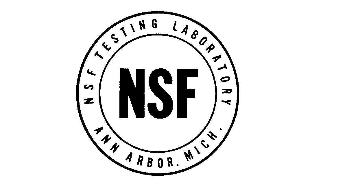 Trademark Logo NSF TESTING LABORATORY ANN ARBOR, MICH.