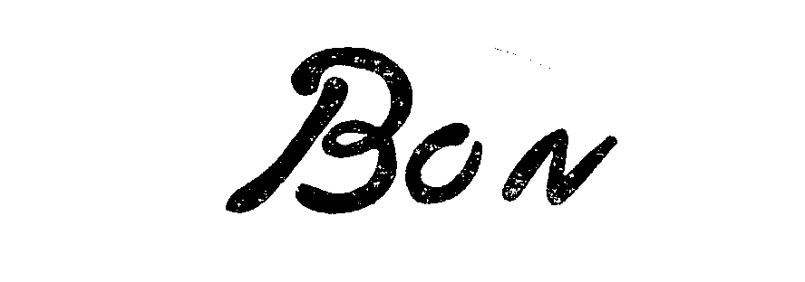 Trademark Logo BON