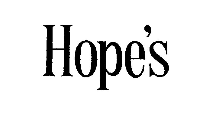  HOPE'S