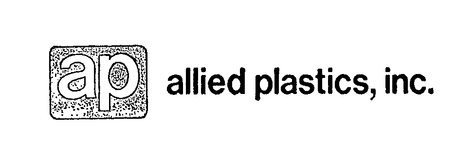 Trademark Logo AP ALLIED PLASTICS, INC.