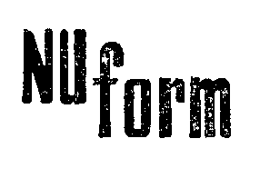 Trademark Logo NU FORM