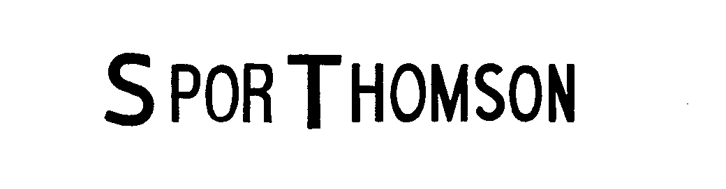 Trademark Logo SPOR T HOMSON