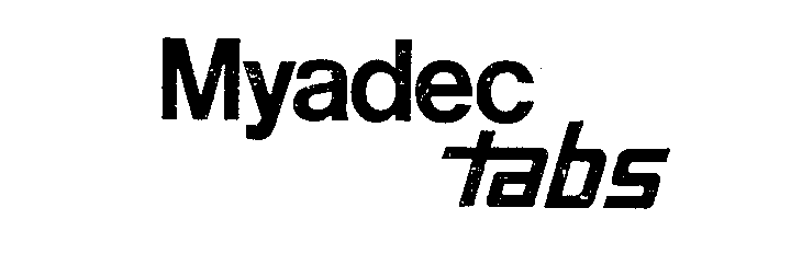 Trademark Logo MYADEC TABS