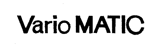 Trademark Logo VARIOMATIC