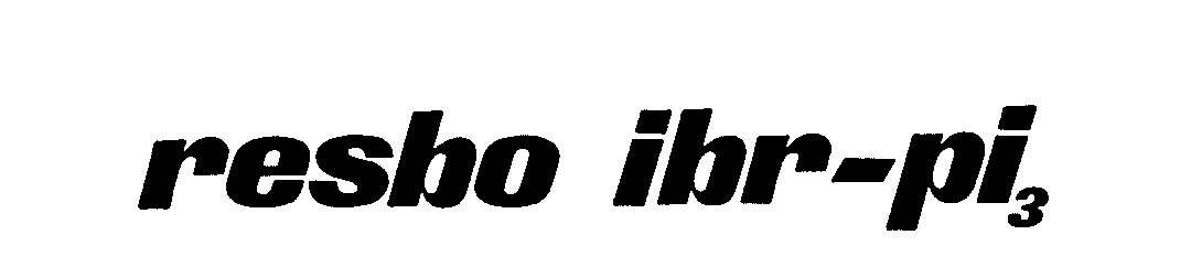 Trademark Logo RESBO IBR-PI3