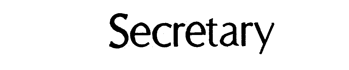 Trademark Logo SECRETARY