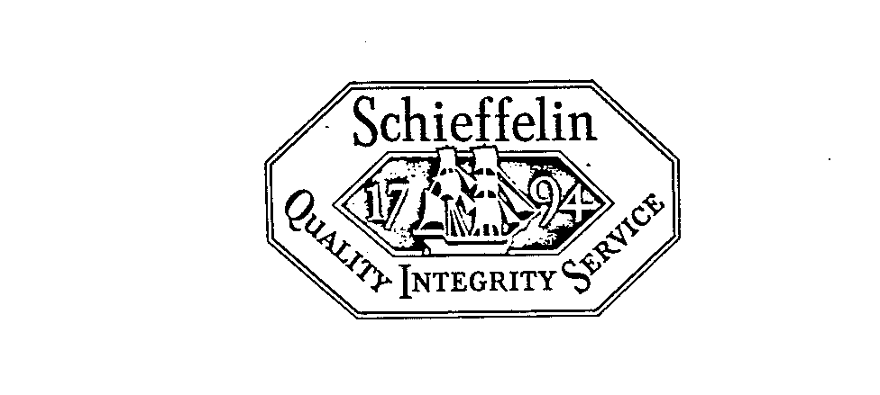 Trademark Logo SCHIEFFELIN QUALITY INTEGRITY SERVICE 1794