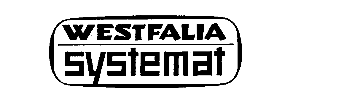 Trademark Logo WESTFALIA SYSTEMAT
