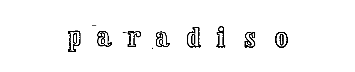 Trademark Logo PARADISO