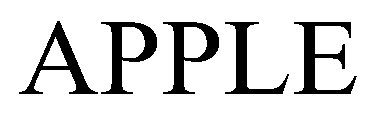 商標ロゴAPPLE