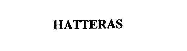 Trademark Logo HATTERAS