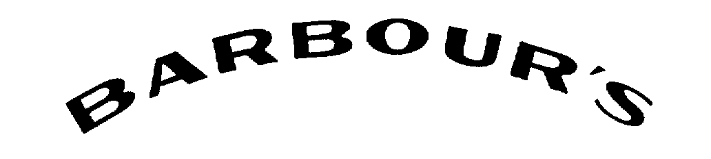 Trademark Logo BARBOUR'S