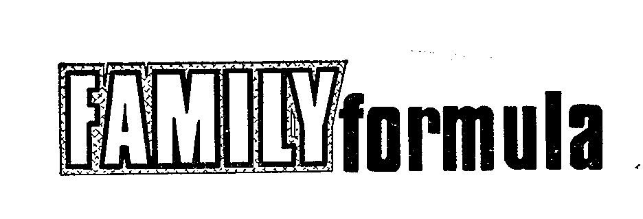Trademark Logo FAMILY FORMULA