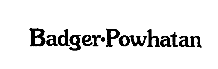 Trademark Logo BADGER-POWHATAN