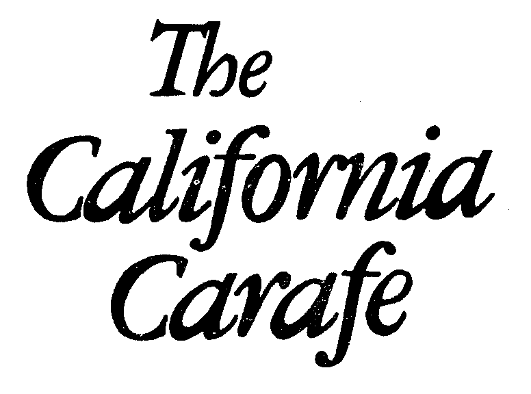 Trademark Logo THE CALIFORNIA CARAFE