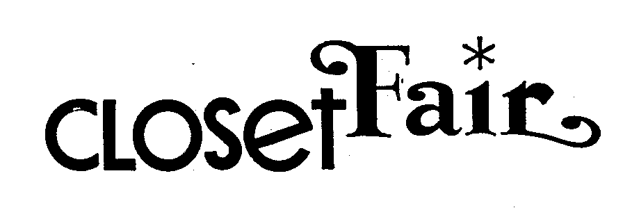 Trademark Logo CLOSET FAIR