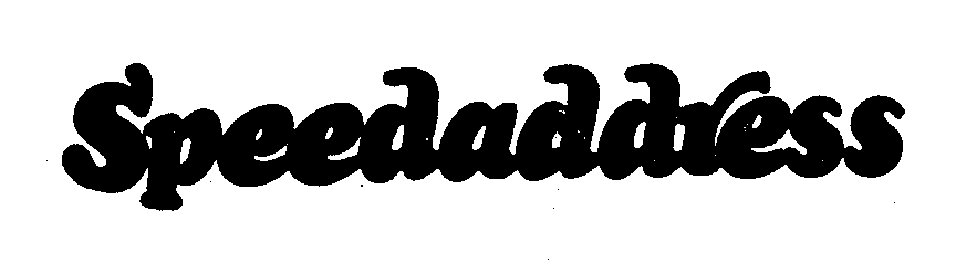 Trademark Logo SPEEDADDRESS